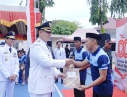 Peringatan HUT RI ke-80, Bupati Pangkep Serahkan Remisi dan Santunan BPJS Ketenagakerjaan