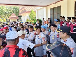 Humanisnya Kapolres Pangkep Kawal Unjuk Rasa Mahasiswa di DPRD Pangkep