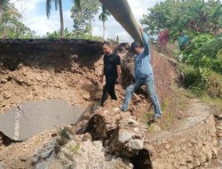 Jalan Menuju Dermaga Kassi Kebo Pangkep Ambruk Usai Dilewati Truk Molen